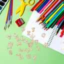 3 x VILLCASE 200pcs Mini Wooden Alphabet Letters, Unfinished Wood Slice, 0.6" A-Z Wood Pieces DIY Wooden Alphabet Spelling Educational Kit for Arts DIY Craft Home Decor