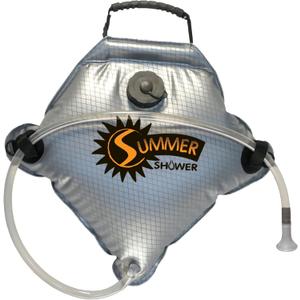 ADVANCED ELEMENTS - Summer Shower/Solar Shower - Different Capacity - Shower Head - Reflective Mirror - Fill Valve - Black or Silver (2.5 Gallon)