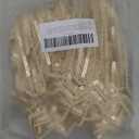 Teling 50 Set 9 oz Stemless Wine Glass Gift Box Glassware Paper Packing Boxes with Clear Window for Wedding Bridal Shower Baby Shower Birthday Parties Favors(White)