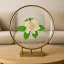 Cloisonne Enamel Painting Art DIY Craft Kit for Adults Beginners, Chinese Glass Tray Filigree Enamel Art Project Craft Supplies Paint By Number Kit, Handmade Home Decor Mothers Day Stress Relief Gift