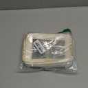 Aveniee Clear Makeup Bag Organizer, Travel Toiletry Bag Cosmetic Case for Women, Portable Make Up Skincare Pouch Car Organizer Bag with Zippers for Essentials,White