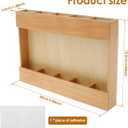 2 x Reusable Straw Dispenser Organizer, Straw Holder with Double Sided Adhesive Tape Tumbler | Adhesive No Drill Installation | Eco-Friendly Kitchen Cabinet Organizer