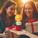 2 x Sunflower Gifts for Women Birthday - Positive Crochet Appreciation Thank You Decor for Teacher, Coworker, Nurse - Christmas, Birthday Inspirational Gift for Best Friend, Sister, Mom, Daughter Xmas