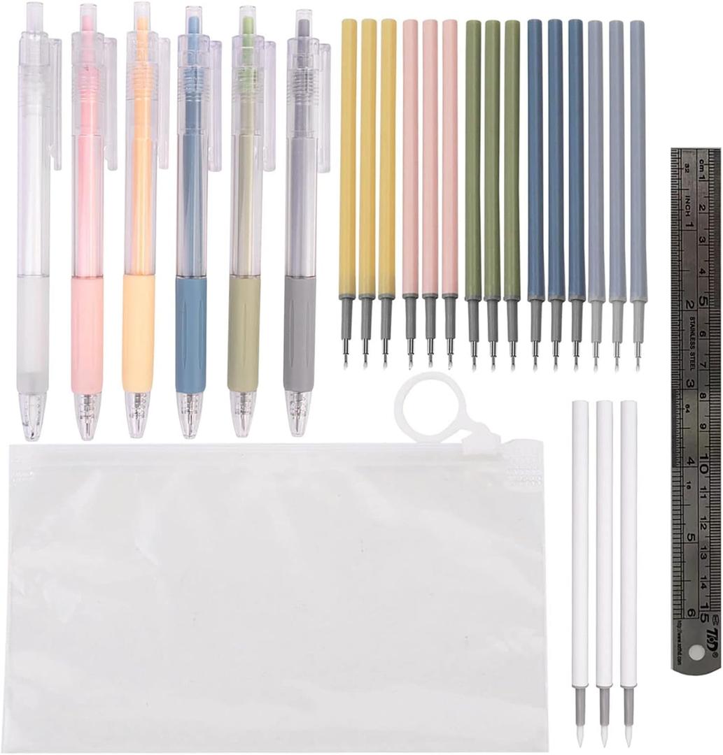 Craft Exact Knife Craft Cutting Tool Paper Cutter Knife Pen Retractable Hobby Knife Blade Art Utility Precision Paper Cutting Carving Tool w/Pocket Clip for DIY Drawing Scrapbooking Tools