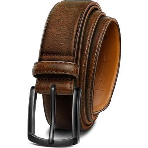KEMISANT Men Belt-Genuine Leather Belt for Men Dress Casual Golf Jeans 1 3/8"