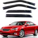 KPY Rain Guards Fit for 2007-2012 Lexus ES350, Out-Channel Window Visors Vent Wind Deflectors 4PC, Car Accessories for 07-12 Lexus ES Series