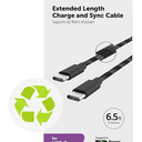 CellCandy Fast Charge And Sync Cable 3ft For USB C To USB C