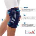 2 x Adjustable Knee Brace with Removable Side Stabilizers  Open Patella Support for ACL, MCL, and Meniscus Injuries  Pain Relief for Arthritis and Post-Surgery Recovery  One Size Fits Most