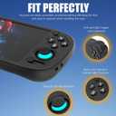 for Retroid Pocket 5 Case, Silicone Cover Shell Anti-Slip, Shock Proof, Soft Protective for Retroid Pocket 5 Retro Handheld Game Console Accessories with Lanyard - Black