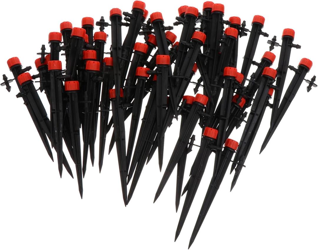 50pcs Adjustable Irrigation Sprinkler Nozzle for Garden Plants Lightweight Drip Irrigation System for Flower and Lawn Maintenance with Adjustable