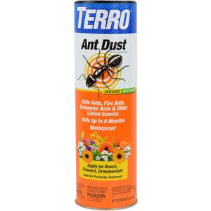 TERRO Ant Dust Powder Killer for Indoors and Outdoors - Kills Ants, Fire Ants, Roaches, Spiders, and Other Insects - T600 - Up to 8 Months Protection - Easy to Use (1 lb)