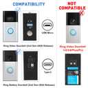 16.4ft/5m Charger Cable for Ring Battery Doorbell (2nd Gen-2020/2024Release), Unique L-Shaped 0.003 Connector More Fit Snugly & Weatherproof, UL Power Adapter, 24 Hours Power Supply for Ring Doorbell