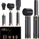 5 in 1 Blow Dryer Brush, Upgrade Hair Dryer Brush Set Negative Ion Air Styler Curling Wrap Air Curler, Hot Air Brush Curling Iron Hair Styling Tools As A Gift for Straight/Curl/Dry/Smooth