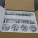 DIDUIO 6Light Bathroom Vanity Light, Brushed Nickel Vanity Lights for Bathroom, Bathroom Lights Fixtures Over Mirror, Large Vanity Light Over Mirror Modern Wall Sconce with Clear Glass Shade