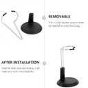 2 x NUOBESTY Doll Stands Display Holder Doll Bracket Support Bear Stand for Home Black 15cm 4pcs