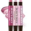 Burt's Bees Easter Basket Stuffers, Lip Shimmer Pink Collection, Tinted Lip Balm, Moisturizing for All Day Hydration with Natural Glowy Finish & Buildable Color, Value Pack, 3 Tubes x 0.09 Oz