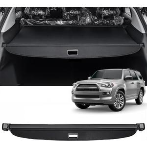 AUXKO Retractable Cargo Cover for Toyota 4Runner 2024-2010, Trunk Cargo Cover Luggage Security Shade Cover for 2024 2023 2022 4Runner Shielding Shade Anti-Peeping Luggage Privacy Screen, Carbon Fiber
