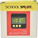 School Smart Up Count Down Digital Timer - 086452, Gray, 1 lb