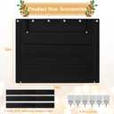 Fireplace Cover, Indoor Fireplace Blanket with Hook & Loop Tapes, Fireplace Draft Cover Stops Heat Loss, Fire Place Draft Stopper Cold Air Blocker Save Energy 39"x32" Black