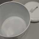 Farmhouse Cookie Jar for Kitchen Counter, 1 Gallon Vintage Cookie Jar with Airtight Lid, Large Food Storage Container for Candy, Cookies, Dessert, Rustic Kitchen Decor and Accessories (White)