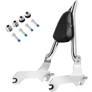 Chrome Backrest Sissy Bar Fit For Harley Softail FLFB FLFBS FXBR RXBRS 26" Tall Pointed Breakout Fat Boy Quick Release Sissy Bar