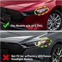 Huray LED Headlight Assembly for Mazda 3 2019-2021 LH Projector Headlamp OE Factory Replacement for MA2502155 Left Driver Side