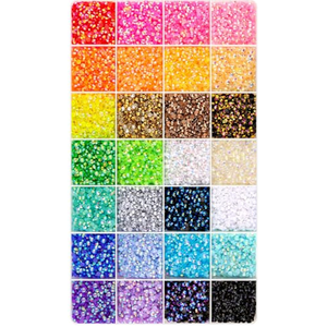 34000Pcs Resin Rhinestones with Tweezers for Bedazzling, Multicolor 3mm Crystal with 3Pcs 10ml B7000 Jewelry Glue for Bedazzled Nail Art Crafting Makeup