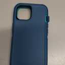 YKHJKLEC Military Grade 3 in 1 Heavy Duty Case for iPhone 13/14 - Shockproof, Drop Proof, Dust Proof With 2Pcs Tempered Glass Screen Protector (Blue/Turquoise)