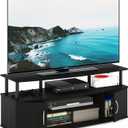 Furinno JAYA Large Entertainment Stand for TV Up to 55 Inch, Blackwood