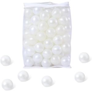 Ball Pit Balls for Kids, Plastic Refill 2.2 Inch Balls, 100 Pack, Bright Colors, Phthalate and BPA Free, Includes a Reusable Storage Bag with Zipper