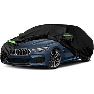 Waterproof Car Cover Compatible with 2019-2025 BMW 8 Series Coupe, 210T Custom-Fit Car Protector with Night Reflective Strips for Snow Rain Dust Protection(850i xDrive 840i G14/G15)