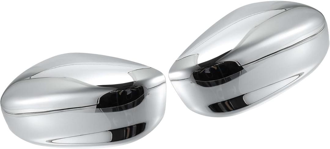 for Honda Accord 2008 2009 2010 2011 2012 Driver Passenger Side Mirror Covers Cap Overlay Rearview Mirror Guard Covers Silver Tone 1 Pair