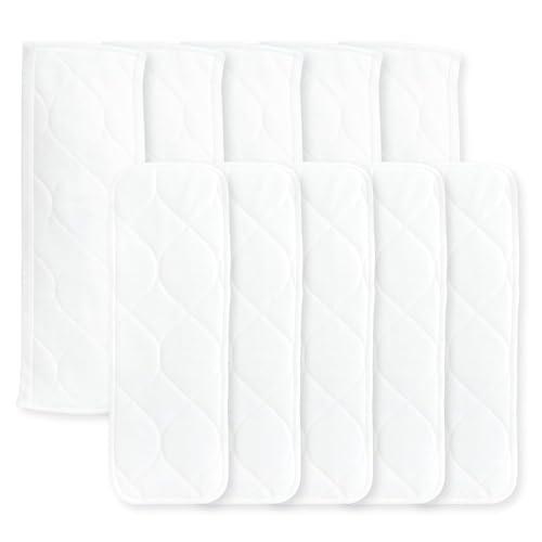 Super Boosties Cloth Diaper Reusable Inserts, Set of 10, Fits Honest Hybrid Diaper, Fits Amazing Baby, Pocket-Sling Compatible, 5 Tri-fold & 5 Boosters, Small (11" Length)