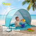 SLOOSH Baby Beach Tent - Pop Up Shade Pool, UPF 50+ UV Protection Sun Shelter for Infant, Portable Beach Pool with Carry Bag, Dual Mesh Side Panels for Toddler Outdoor Travel Camping