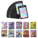100pcs 3.5g Mylar Bags for Party, 10 Special Cartoon Pattern, 5 x 4 Inch Resealable Candy Bag, Gummies Bagss, Storage Baggies .