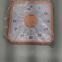 Secura 7.5 Inch Visual Timer, 60 Minute Oversize Countdown Visual Timer for Kids and Adults, Durable Mechanical Time Management Tool (Orange)