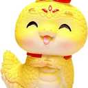3pcs Mini Chinese New Year Snake Figurines, Lucky Snake Ornaments Year of The Snake 2025, Cartoon Snake Figurines Chinese Animal Statue Decoration, Colourful Box Set, Assorted