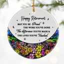 2 x Retirement Gifts for Women & Men: Retirement Ornaments, Farewell Gifts for Retiring Coworkers, Retired Gift for Coworker, Friend, Boss, Employee, Teacher, Nurse - Christmas Ornaments(Style H)