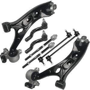 Front Suspension Control Arm Kit Compatible with 2017-2021 Honda CR-V Lower Control Arm, Outer and Inner Tie Rod Ends, Sway Bar Links