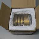 Sumnacon Heavy Duty Floor Door Stopper No Drill - Durability Stainless Steel Door Stop with Anti-Skid Rubber - Contemporary Safety Doorstop for Home Office Commercial Industrial,Gold (3X3.1Inch)