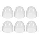 Toyvian Milk Bottle Caps Replacement, 6 Pcs Clear Plastic Feeding Bottles Lids Replacement, The Bottom Diameter is Approximately 6.2cm