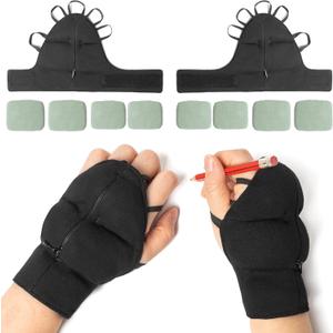 Weighted Gloves for Tremors, Wrist Weights for Hand Tremors and Parkinsons Patients, Steady Hand Adjustable Weighted Gloves (Patent Pending) (Large)