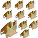 Eapele E-Track Wood Beam End Socket Accessories, Zinc-Coated Steel, Fit with 2x4 2x6, Add Removable Load Lock Bars to E-Track Cargo Area (10pcs)