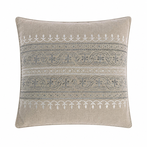 Levtex Home Reno Embroidered Burlap Throw Pillowб 20x20