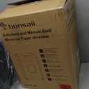 Bonsaii Paper Shredder for Office, 110-Sheet Autofeed Heavy Duty Shredder for Home Office Use, 30 Minutes/Micro Cut/P-4 High Security Level/6 Gallon Large Bin