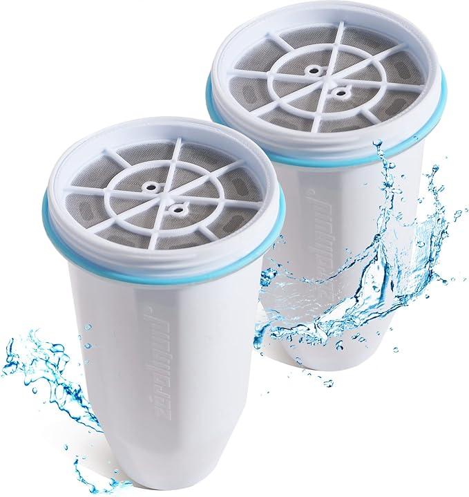 Water Filter Cartridges Replacement Compatible With Zerowater Jug Zr 017 Zp 010, Remove 99.9% Lead, Chlorine, Fluoride, Heavy Metals, Pfoa Pfos, Bpa Free, Tuv Certified, 6 Stage 2 Pack