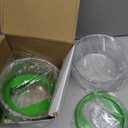 2 Pack Guacamole Keeper, With Green Airtight Lid And Avacado Multi-Functional Cutting Tool, Avocado Container, For Guacamole, Fruit, Salad Storage