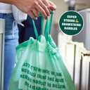 HoldOn 13-Gallon Trash Bags Plant-based Tall Kitchen Trash Bags with Drawstring Handles for Tall Trash Bins, Heavy-duty and Compostable Large Trash Bags (40 bags)