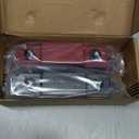 MOFEEZ Power Distribution Block Bus Bar, 4 x 3/8" Posts, 6 x #8 Screws Terminals, Max 48V 250A (Pair, Red & Black)