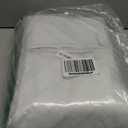 Joydeco White Blackout Curtains 96 Inches Long - Linen 100% Blackout Curtain 2 Panel Set, Rod Pocket & Back Tabs Thermal Insulated Window Drapes for Bedroom Living Room (Pure White,52" Wx96 L)